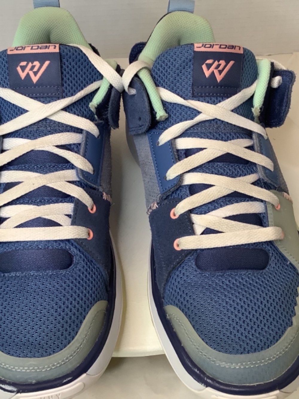 EUC Nike Jordan One Take 5 Men’s Basketball shoes blue sz. 10 - Picture 13 of 16